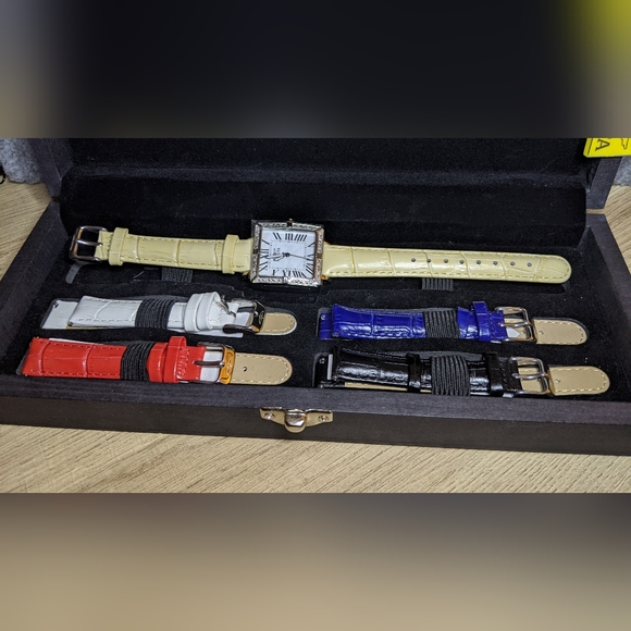 Invicta 12410 Ladies Wildflower Diamond Accented w/ 5 Changeable Leather Bands - Picture 8 of 8